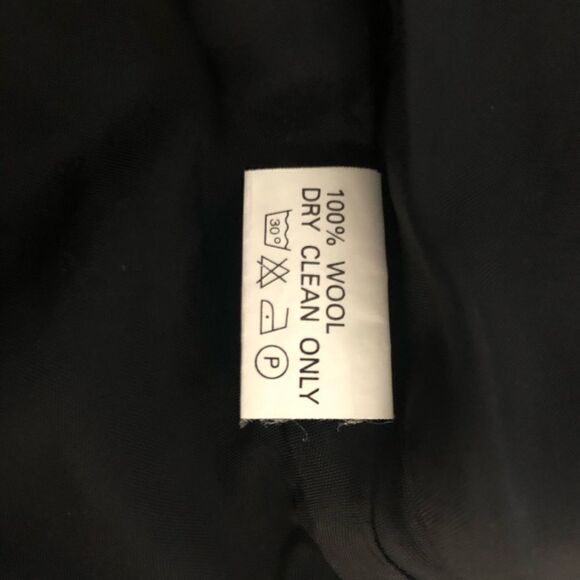 Vintage Imperial 100% Wool Skirt Black Size 2 - Picture 3 of 4